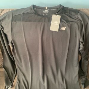 New Balance Charcoal Long Sleeve Top